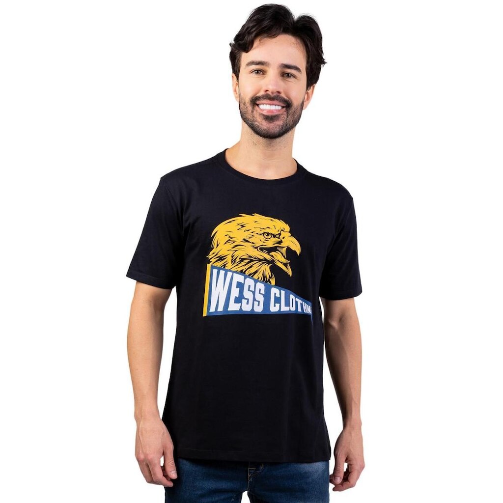 Camiseta Flag Preta Wess Clothing