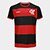 Camiseta Flamengo Emoção Masculina - Vermelho+Preto
