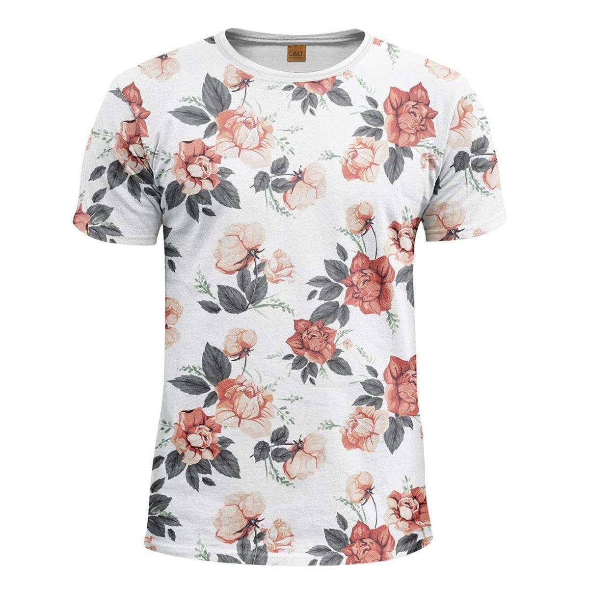 camiseta floral