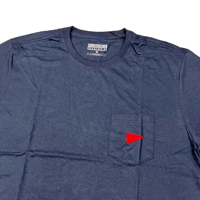 Camiseta Florence Burgee Bolso Marinho