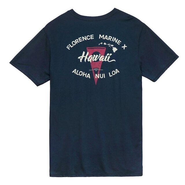 Camiseta Florence Marine Island Script Azul Marin