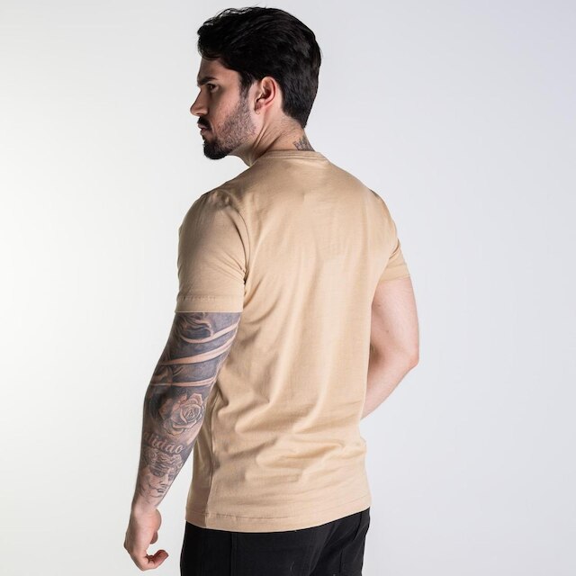 Camiseta Forum Algodão Básica Bege