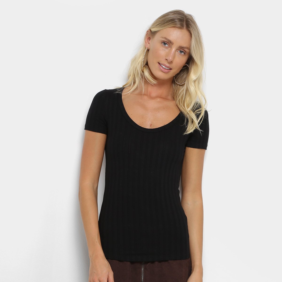 camiseta basica canelada