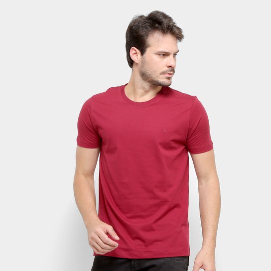 Camiseta Forum Básica Masculina - Bordô