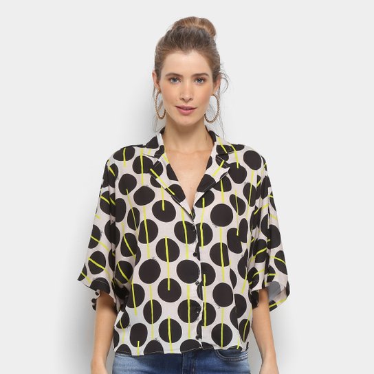 Camiseta Forum Estampada Feminina - Verde+Preto