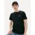 Camiseta Fred Perry Masculina Regular Crewneck Logo Preta - Preto