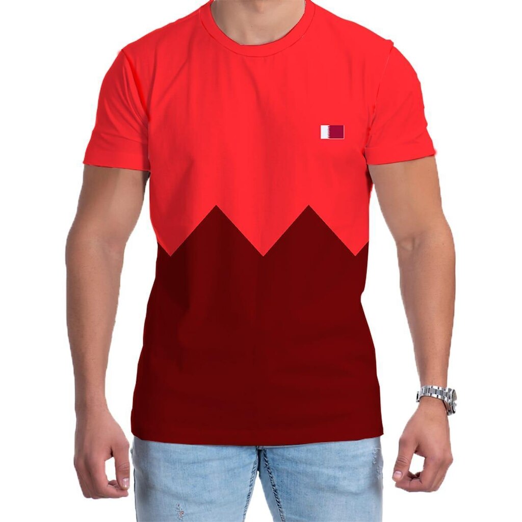 Camiseta Futebol Masculina Qatar Camisa 2022 Confortável