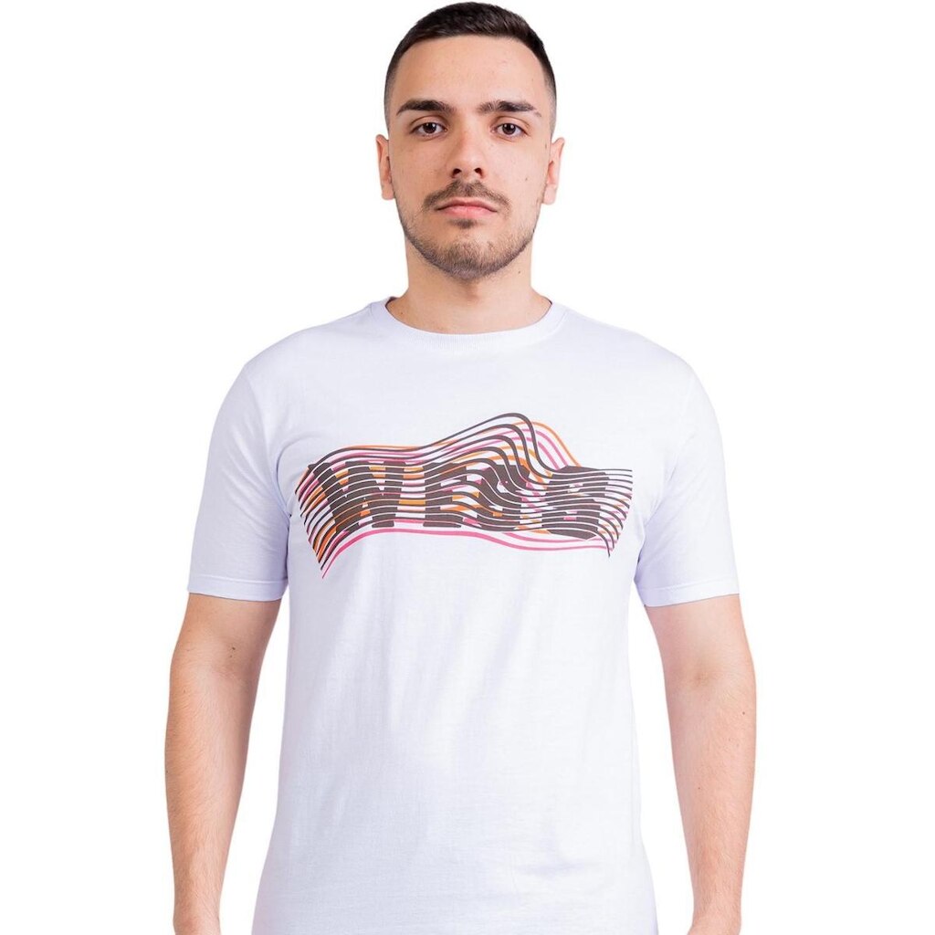 Camiseta Geometric Lines Branca He Wess Clothing