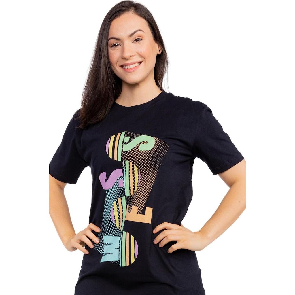 Camiseta Geometric Vertical Preta She Wess Clothing