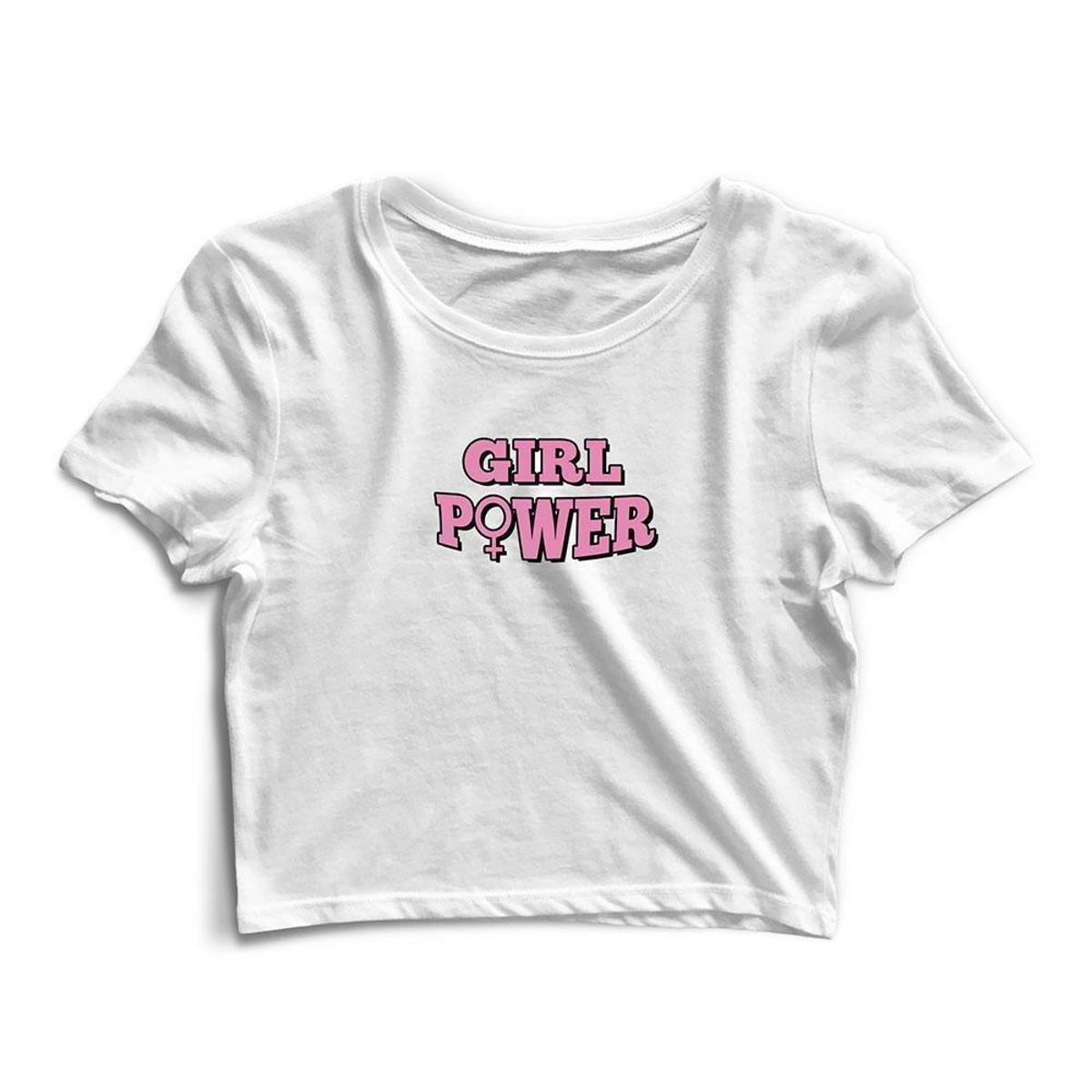 Camiseta Girl Power Feminina - Branco Menor preço em Camiseta Girl Power Feminina - Branco
