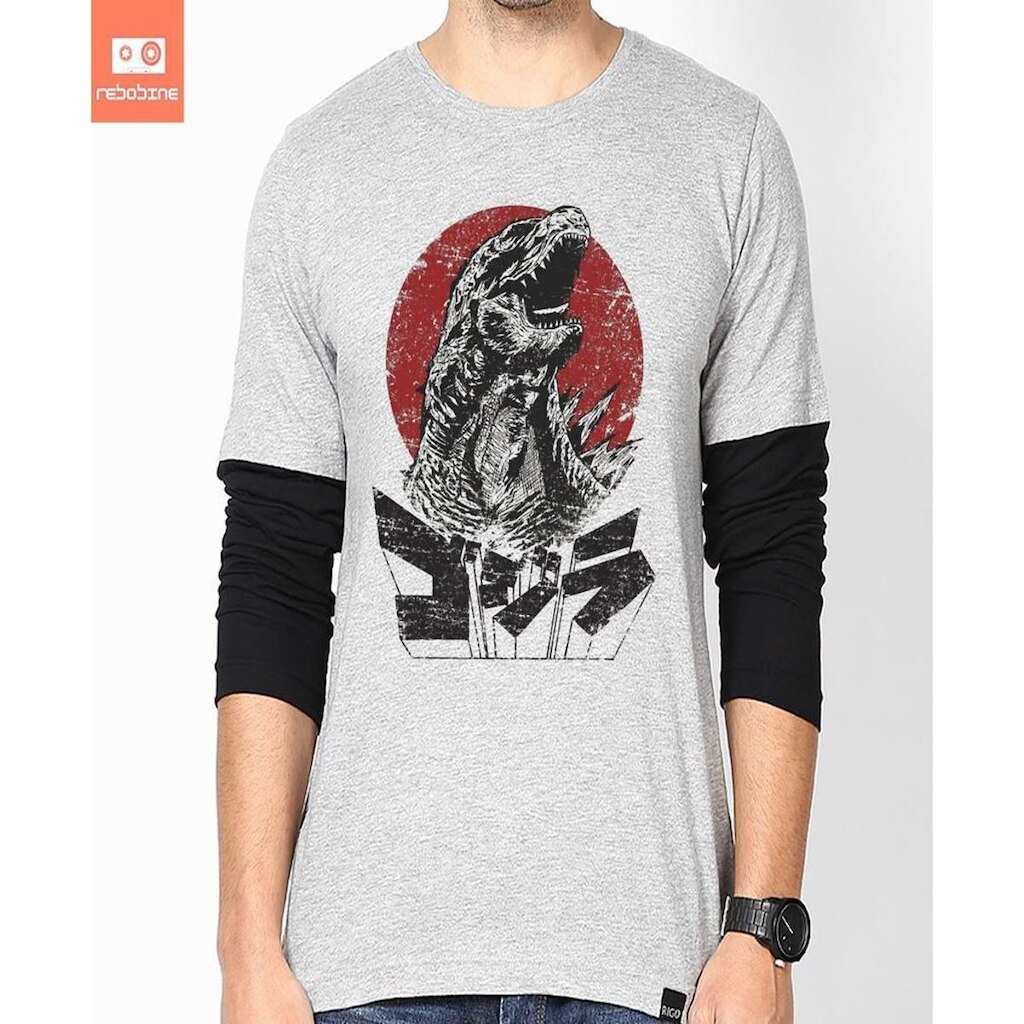 Camiseta Godzilla Anime Monstro Filme Godzila 100% Algodão