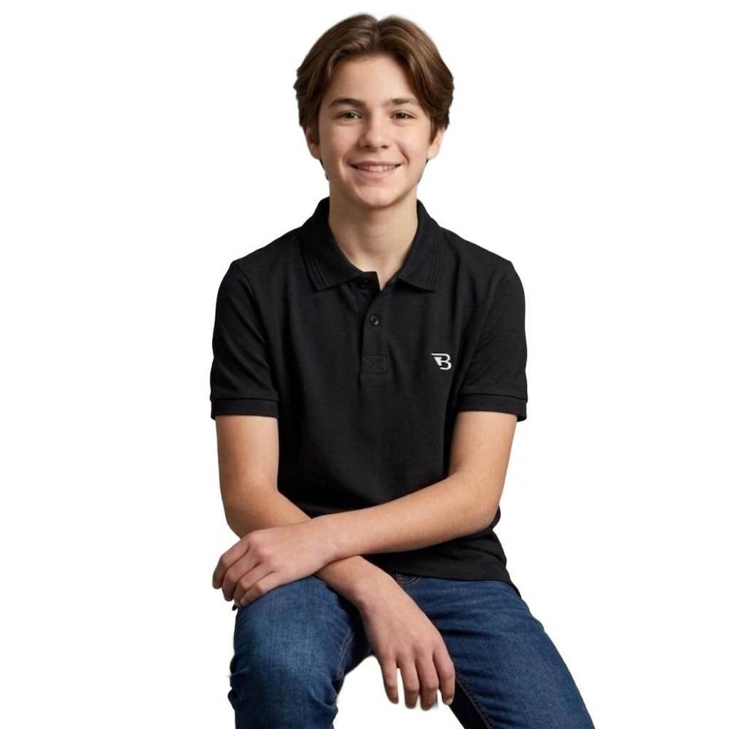 Camiseta Gola Polo Menino Infanto Juvenil Piquet Algodão Poliester Toque Macio Lisa Escola Passeio