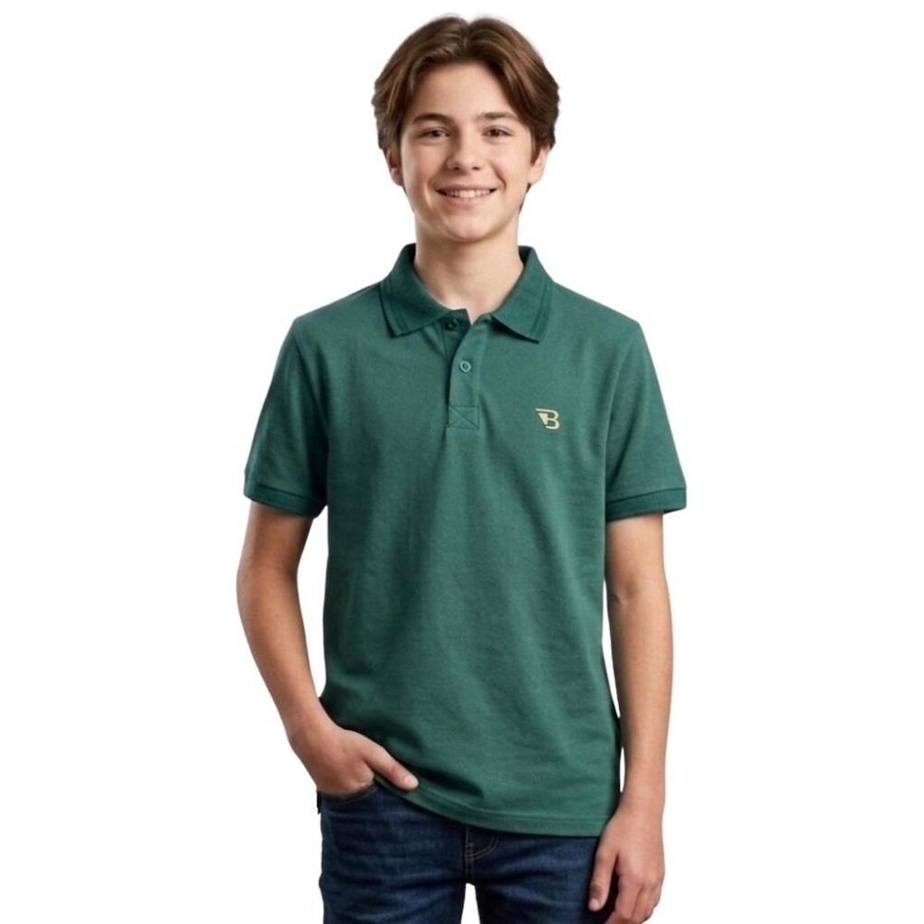 Camiseta Gola Polo Menino Infanto Juvenil Piquet Algodão Poliester Toque Macio Lisa Escola Passeio