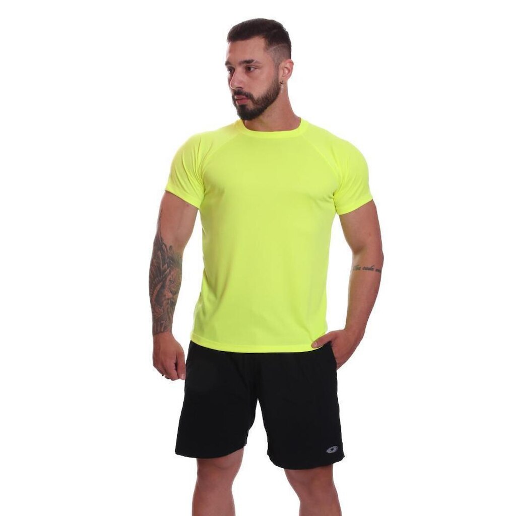 Camiseta Good Look Manga Curta Dry Proteção Solar Masculina