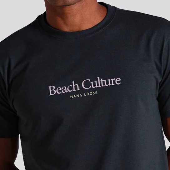 Camiseta Hang Loose Beachculture Cinza Escuro