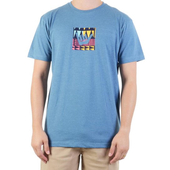 Camiseta Hang Loose Logotrib Masculina - Azul