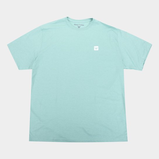 Camiseta Hang Loose Loguinho Plus Size Masculina - Verde água