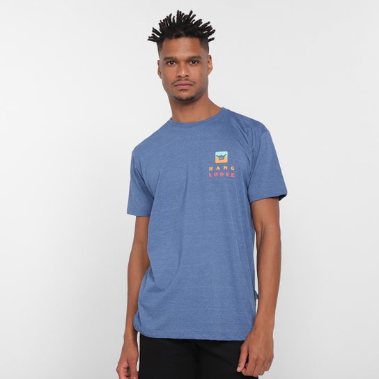 Camiseta Hang Loose Sunset Masculina - Azul Escuro