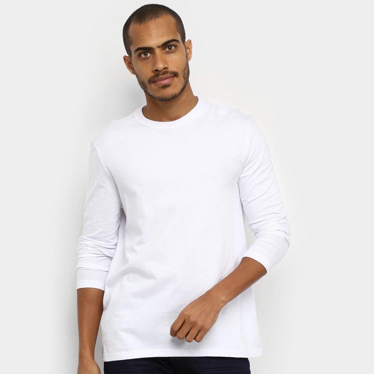 Camiseta Hering Básica Manga Longa Masculina Menor preço em Camiseta Hering Básica Manga Longa Masculina