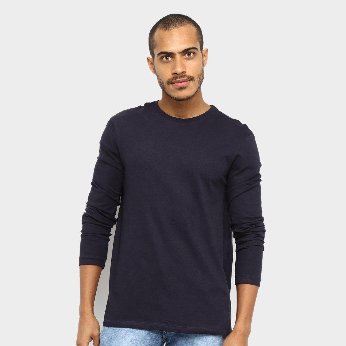 Camiseta Hering Básica Manga Longa Masculina Menor preço em Camiseta Hering Básica Manga Longa Masculina
