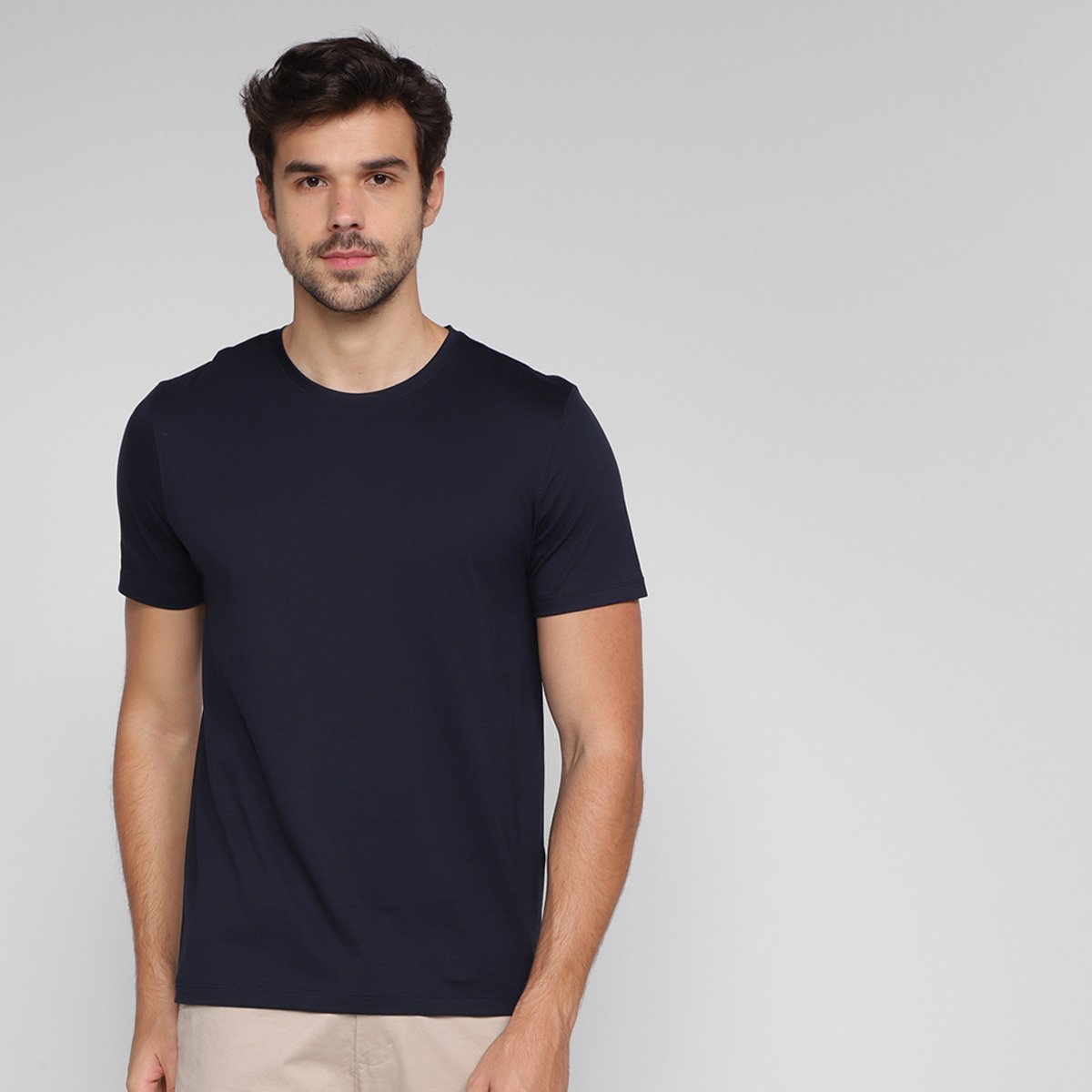 Camiseta Hering Básica Masculina - Azul | Zattini