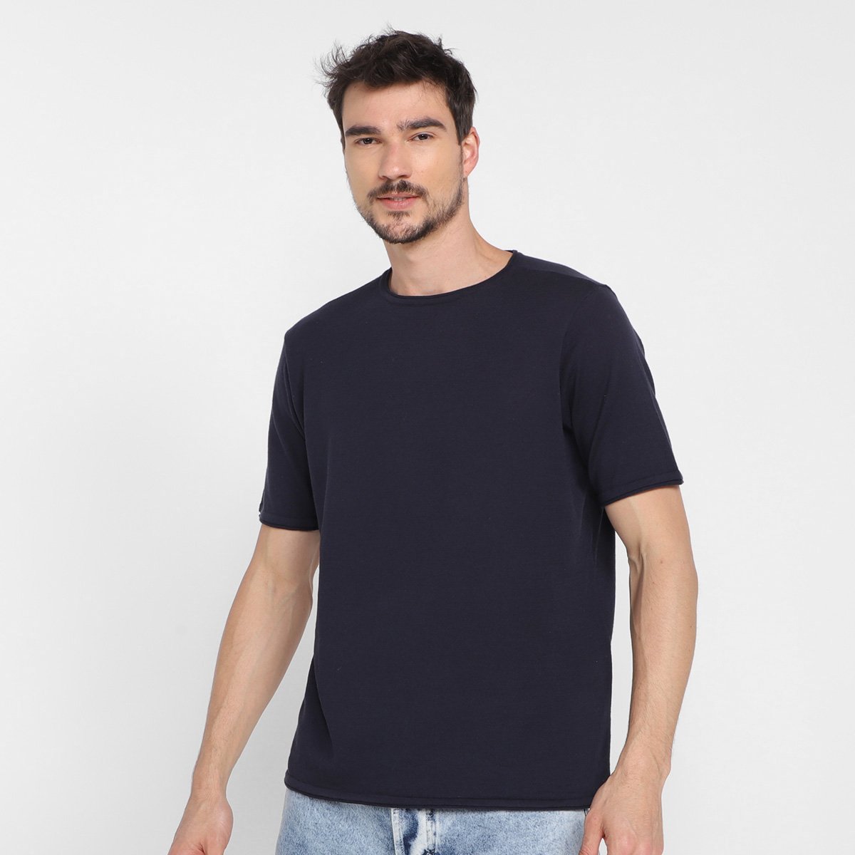 Camiseta Hering Básica Masculina - Azul Escuro é ruim? Camiseta Hering Básica Masculina - Azul Escuro é boa?