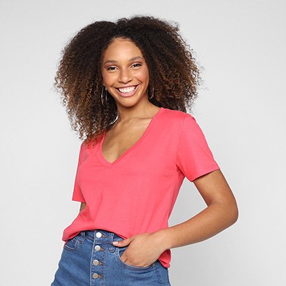 Camiseta Hering Casual Feminina - Feminino