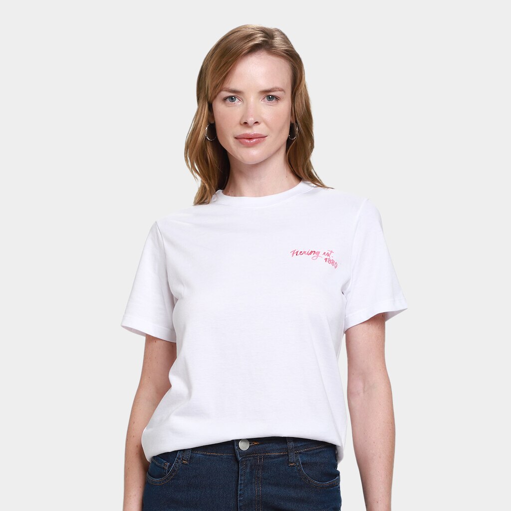 Camiseta Hering Estampada Feminina
