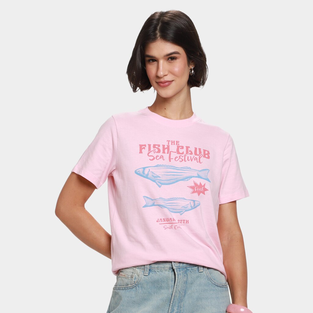 Camiseta Hering Estampada Feminina