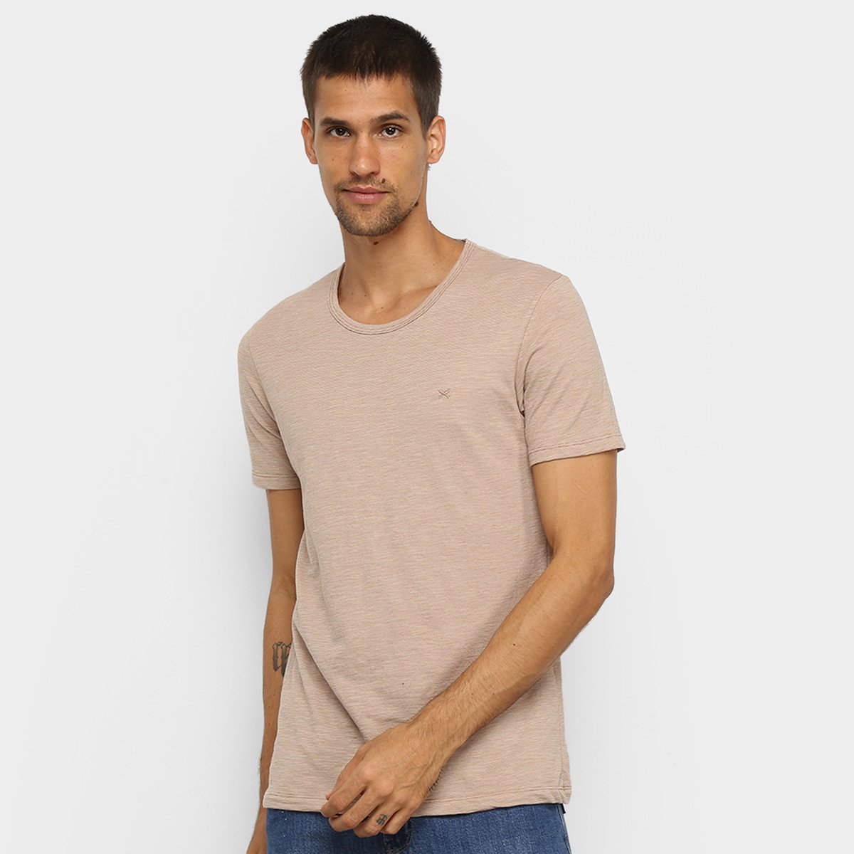 Camiseta Hering Lisa Masculina - Marrom Claro é ruim? Camiseta Hering Lisa Masculina - Marrom Claro é boa?