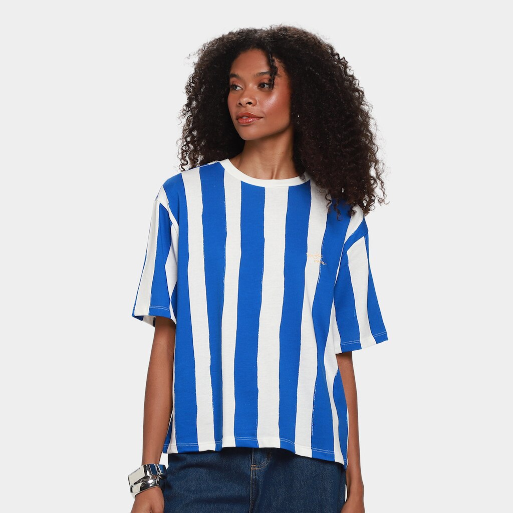 Camiseta Hering Listrada Feminina