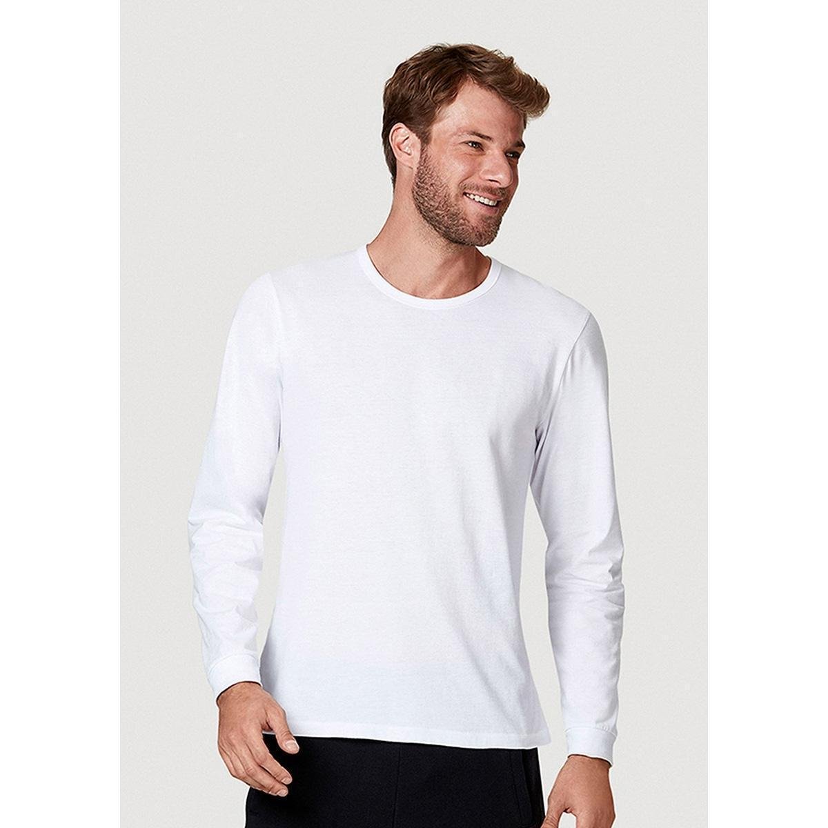 Camiseta Hering Manga Longa Básica Slim Masculina Menor preço em Camiseta Hering Manga Longa Básica Slim Masculina