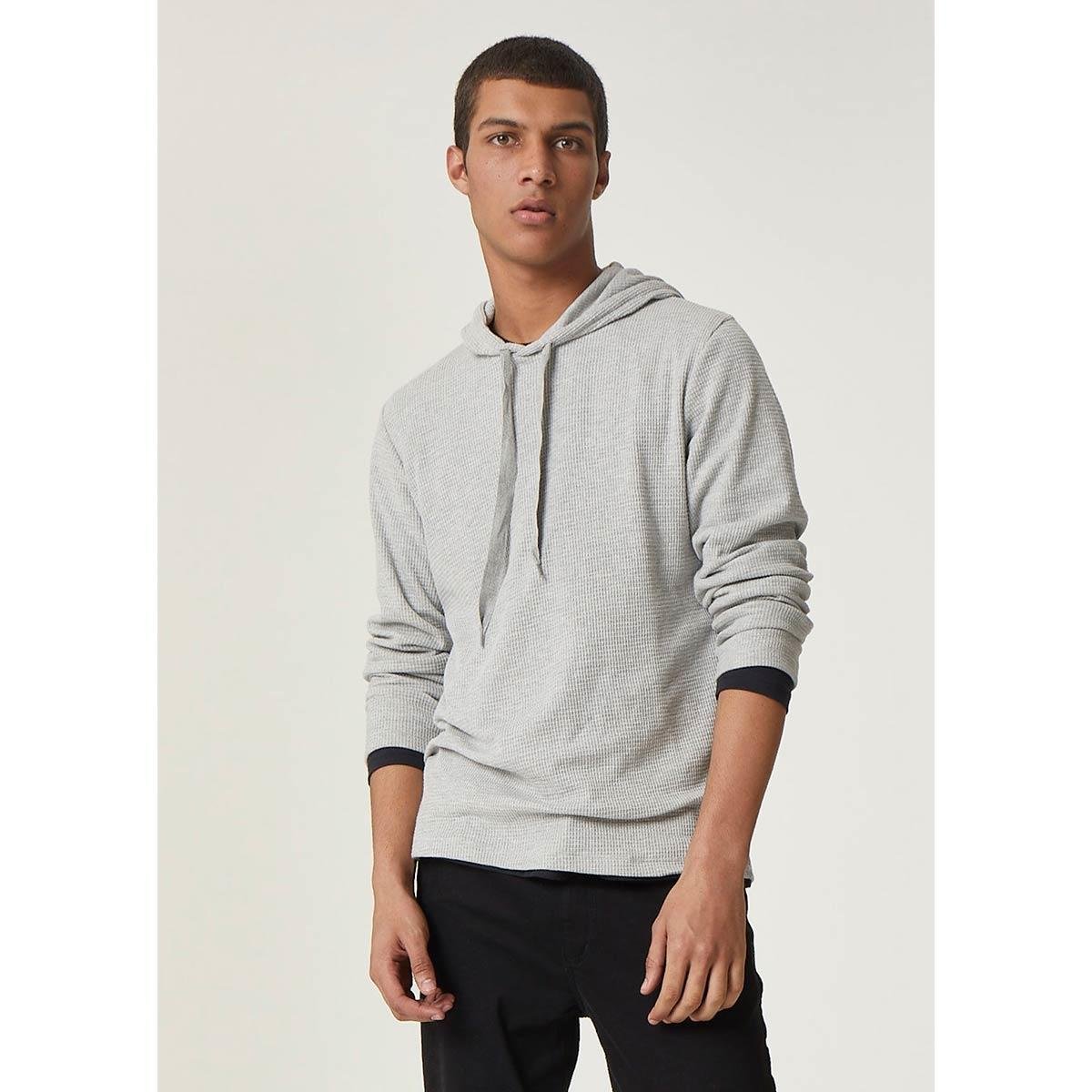 Camiseta Hering Manga Longa Malha Thermal Masculina Cinza Zattini