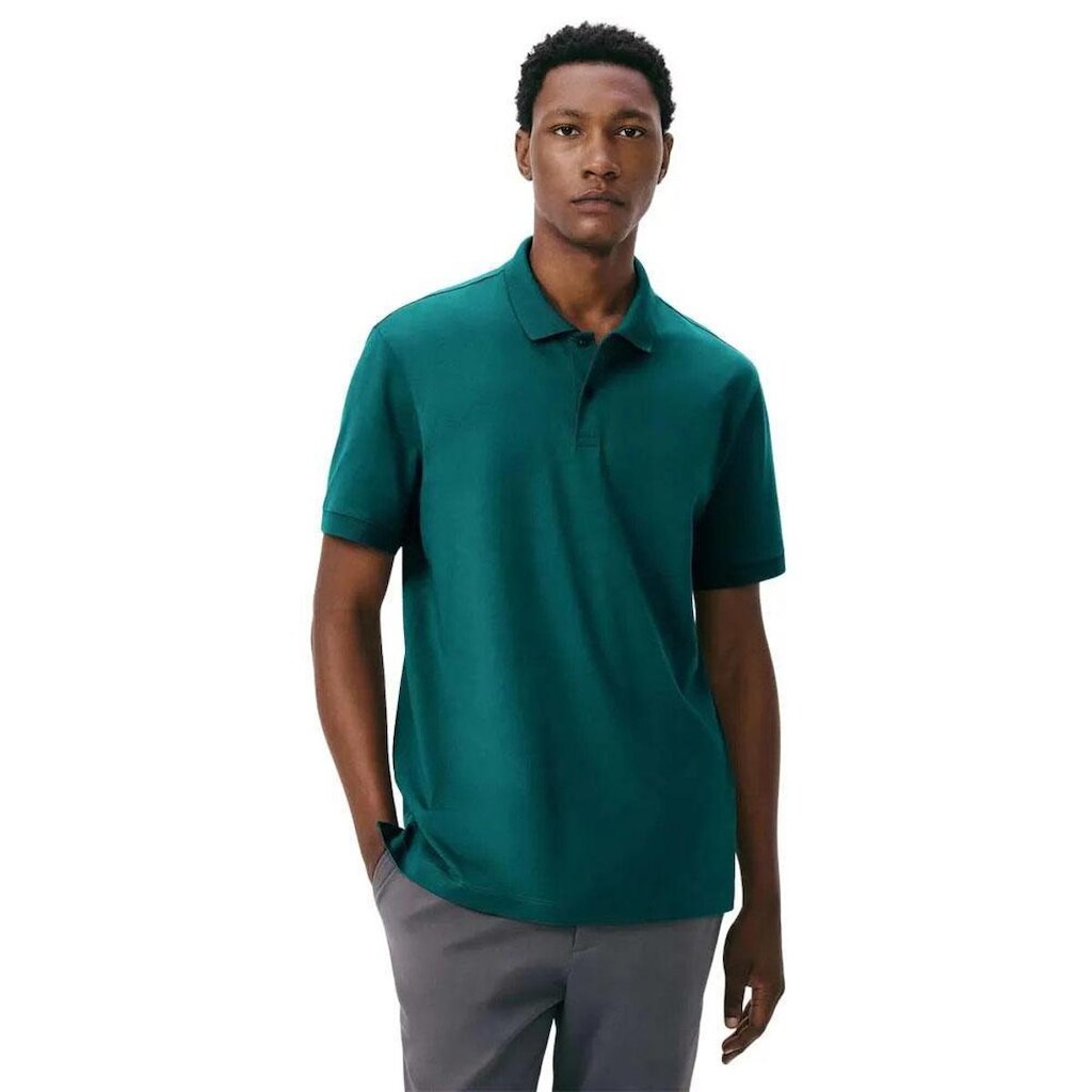 Camiseta Hering Polo Básica Masculina Em Algodão Pima