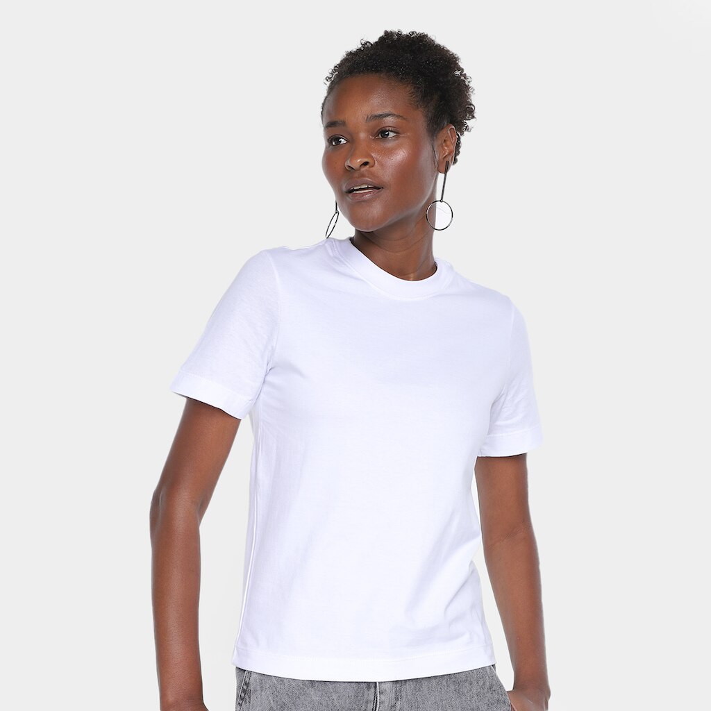 Camiseta Hering Super Cotton Manga Curta Feminina