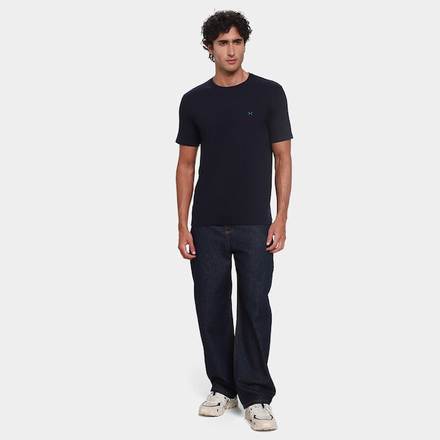 Camiseta Hering World Com Bordado Masculina