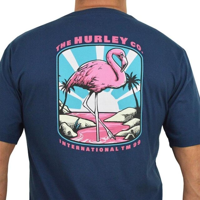 Camiseta Hurley Flamingo Navy