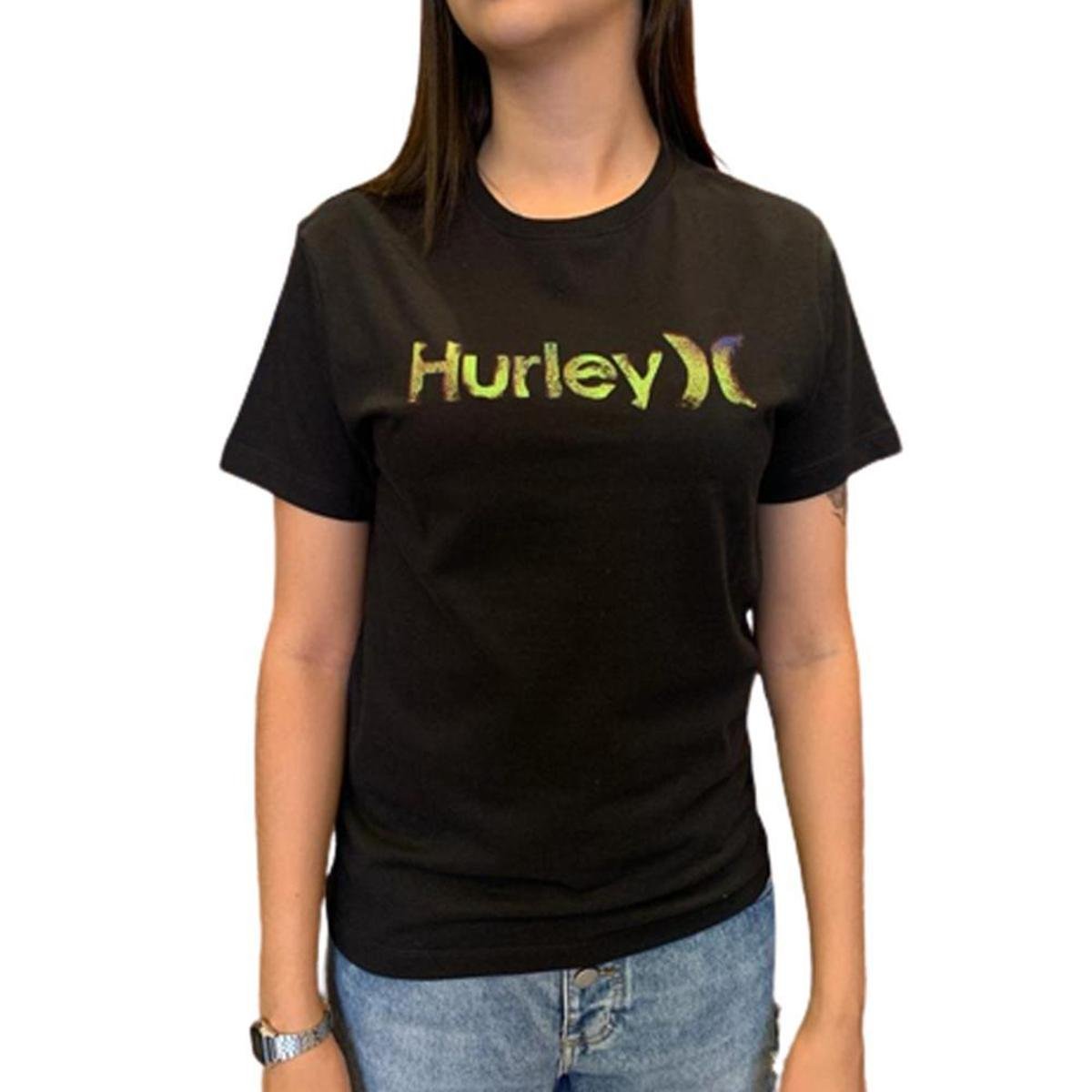 Menor preço em Camiseta Hurley Silk Juvenil O&amp;O Smoke Preto