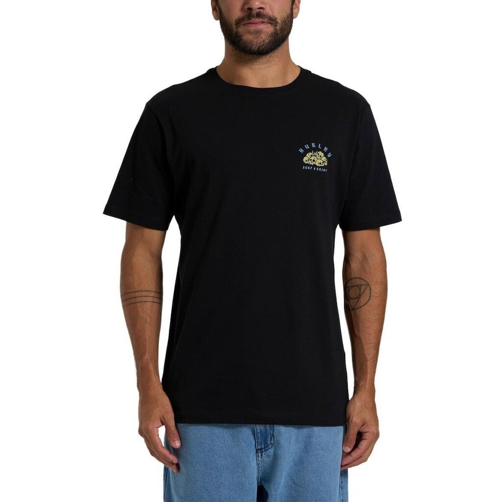 Camiseta Hurley The Great Sea Monster Surf Original reto - P