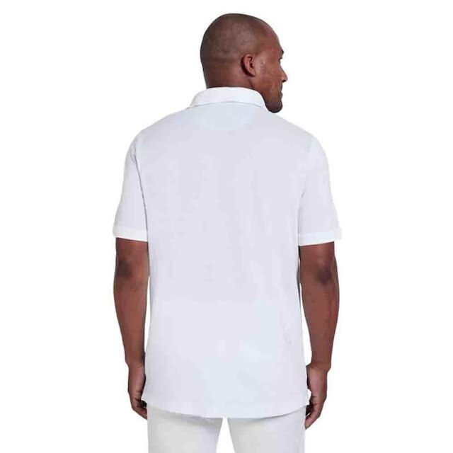 Camiseta Individual Gola Polo Branca Pima Cotton