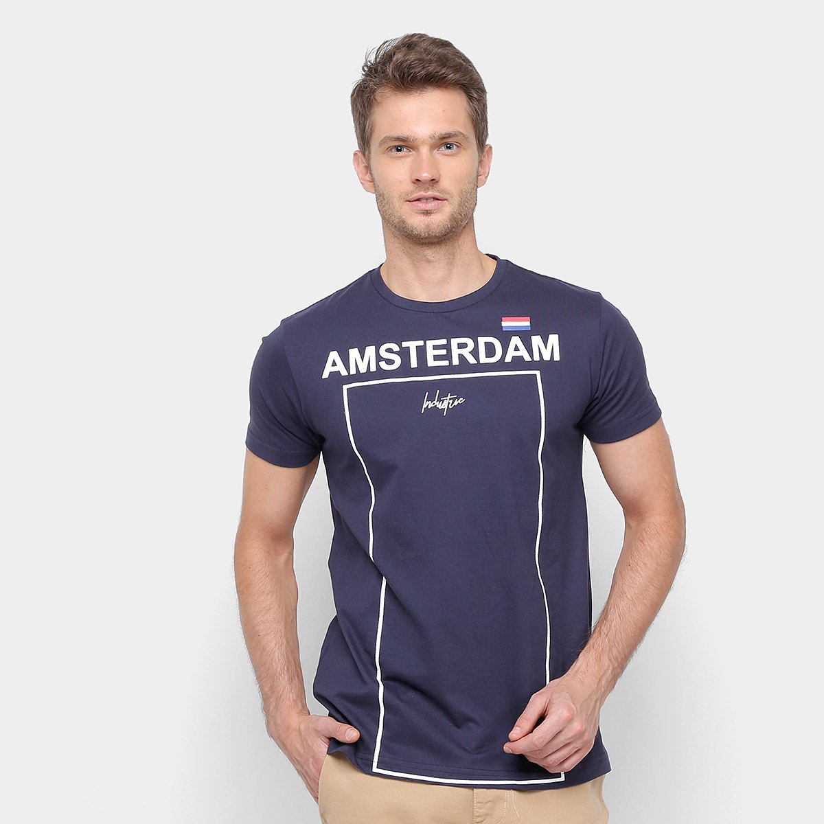 Camiseta Industrie Amsterdam Básica Masculina - Marinho é ruim? Camiseta Industrie Amsterdam Básica Masculina - Marinho é boa?