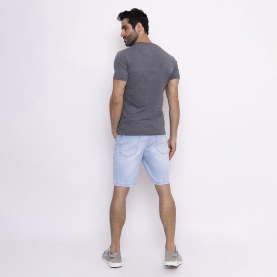 Camiseta Industrie Básica Bordada Italia Algodão Premium Masculina