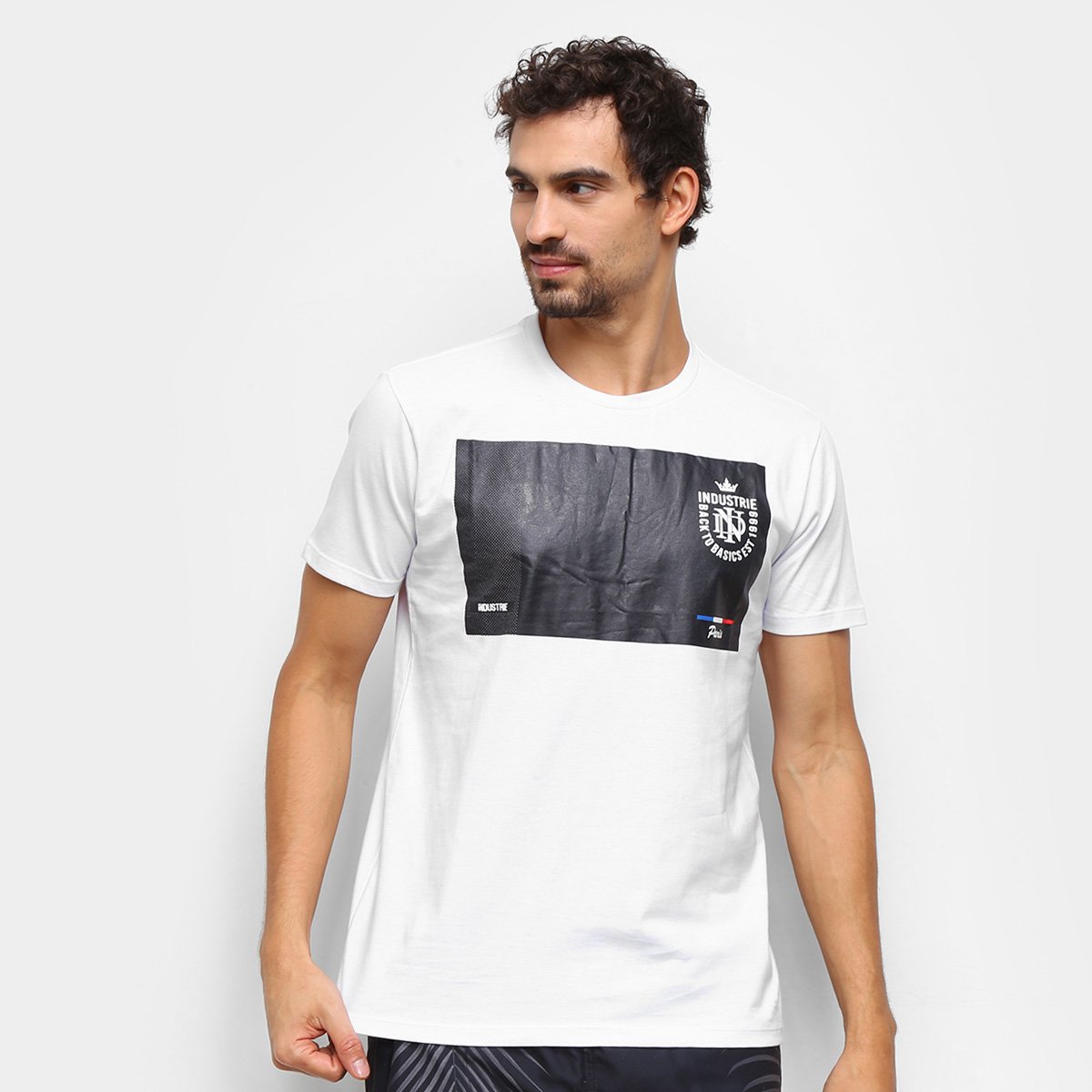 Camiseta Industrie Estampada Manga Curta Masculina - Branco é ruim? Camiseta Industrie Estampada Manga Curta Masculina - Branco é boa?