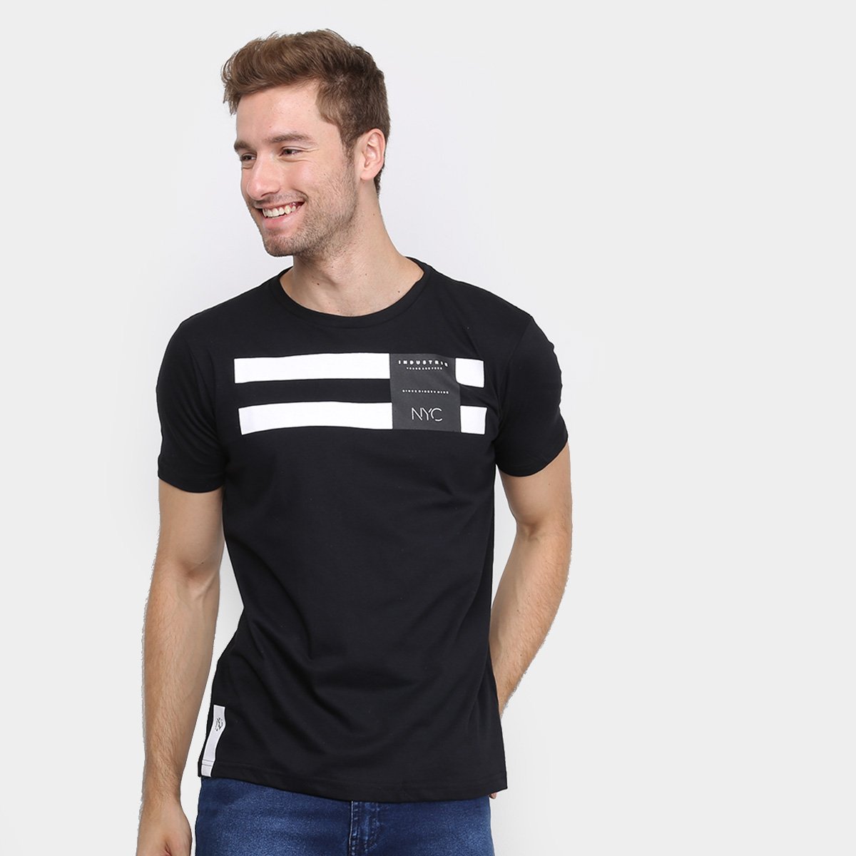 Camiseta Industrie NYC Masculina - Preto é ruim? Camiseta Industrie NYC Masculina - Preto é boa?