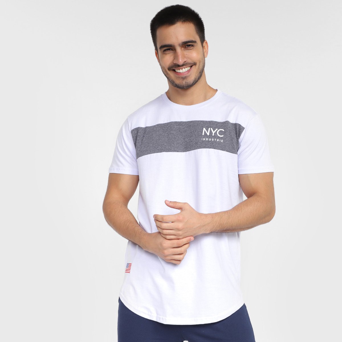 Menor preço em Camiseta Industrie NYC Masculina - Branco