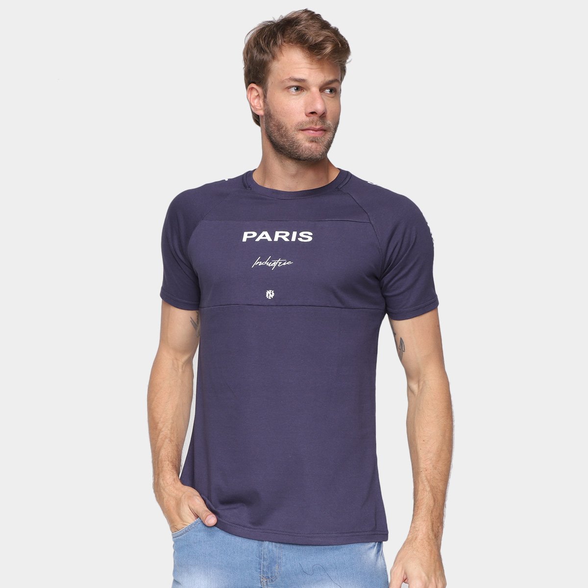 Camiseta Industrie Paris Masculina - Marinho é ruim? Camiseta Industrie Paris Masculina - Marinho é boa?