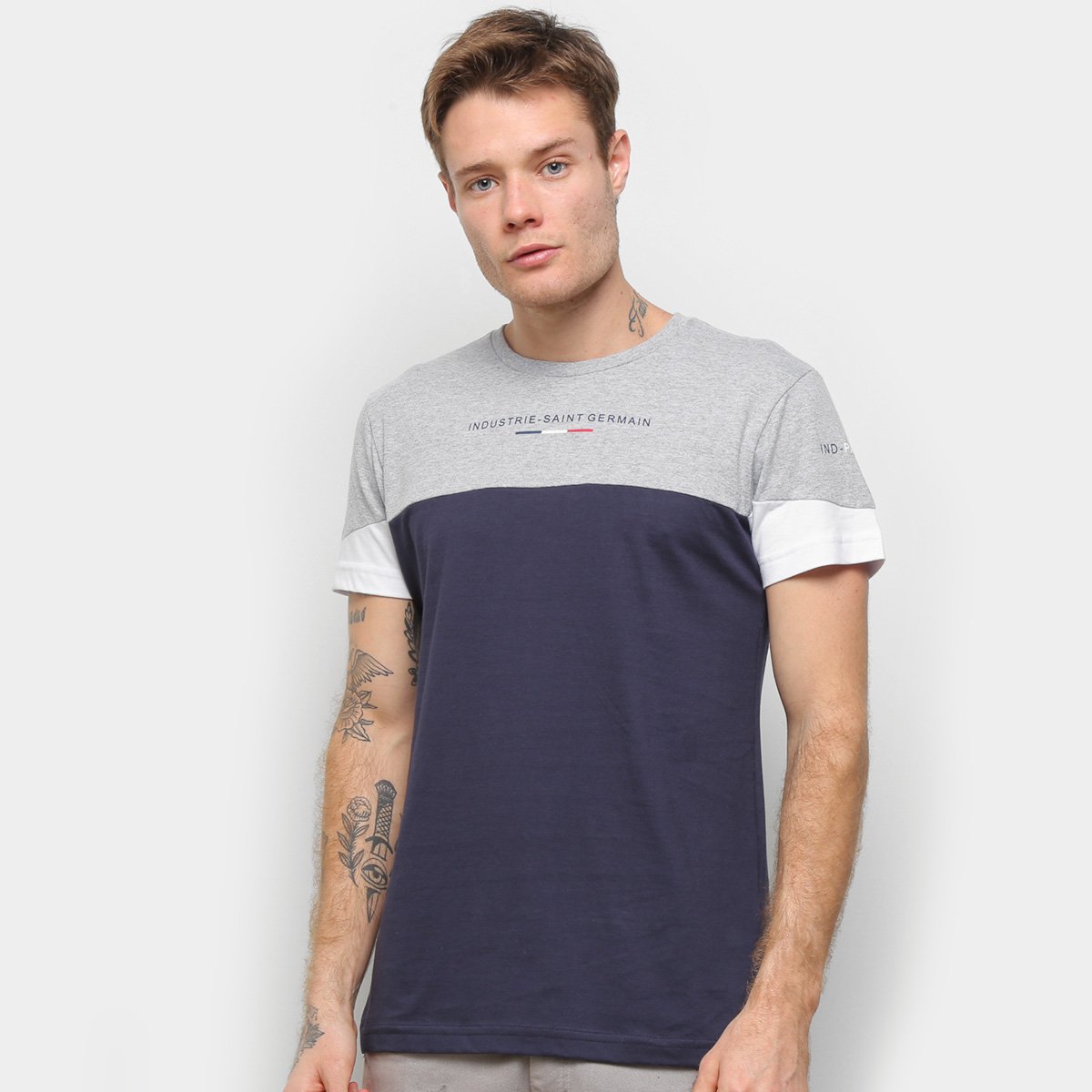 Camiseta Industrie Saint Germain Masculina - Cinza é ruim? Camiseta Industrie Saint Germain Masculina - Cinza é boa?