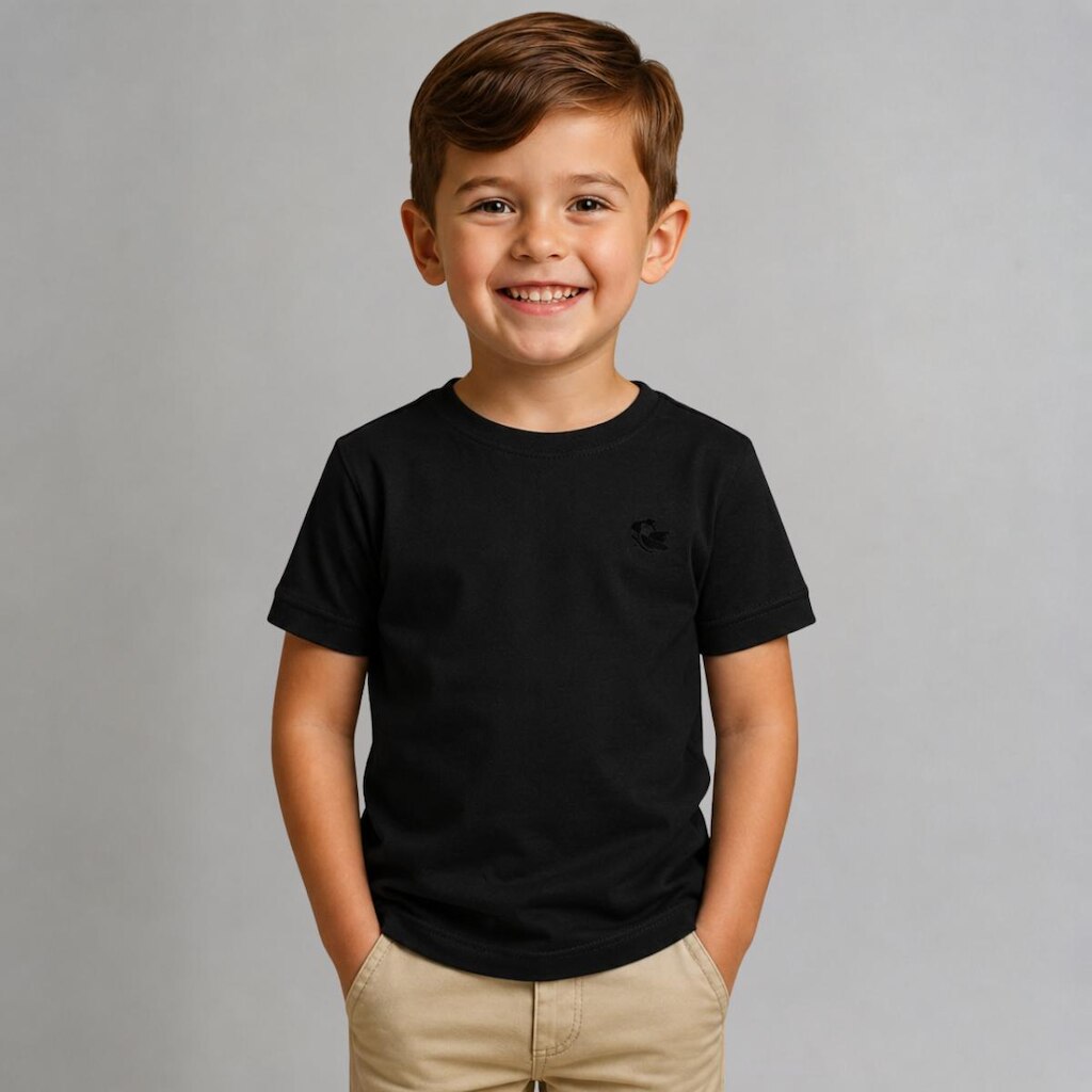 Camiseta Infantil Basica Menino Algodao