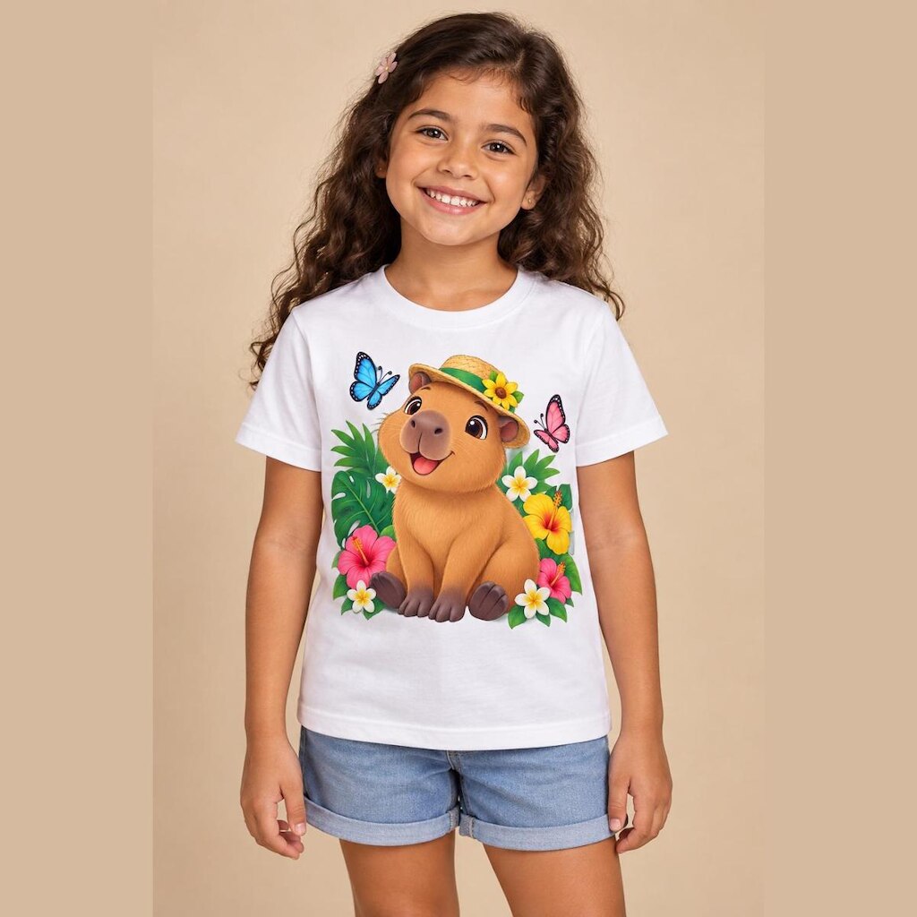 Camiseta Infantil Capivara