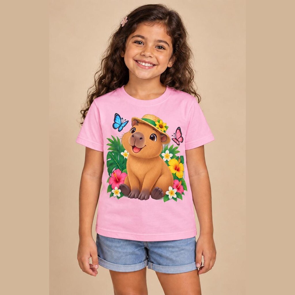 Camiseta Infantil Capivara